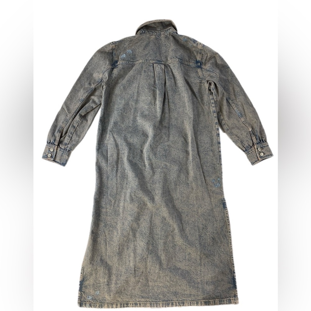 Free People Anna Lou Denim Duster NWOT Small - Picture 8 of 15
